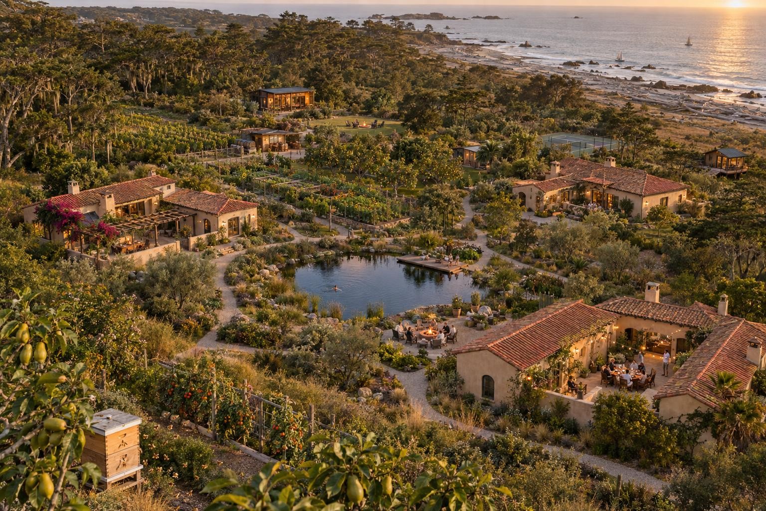 Aerial render of the compound on plat K-4996